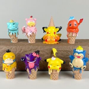 Pokemon Ice Cream Cone Figures